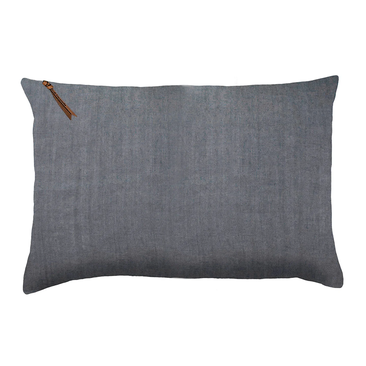 Funda De Cojín · Puro Lino Lavado · Azul Piedra