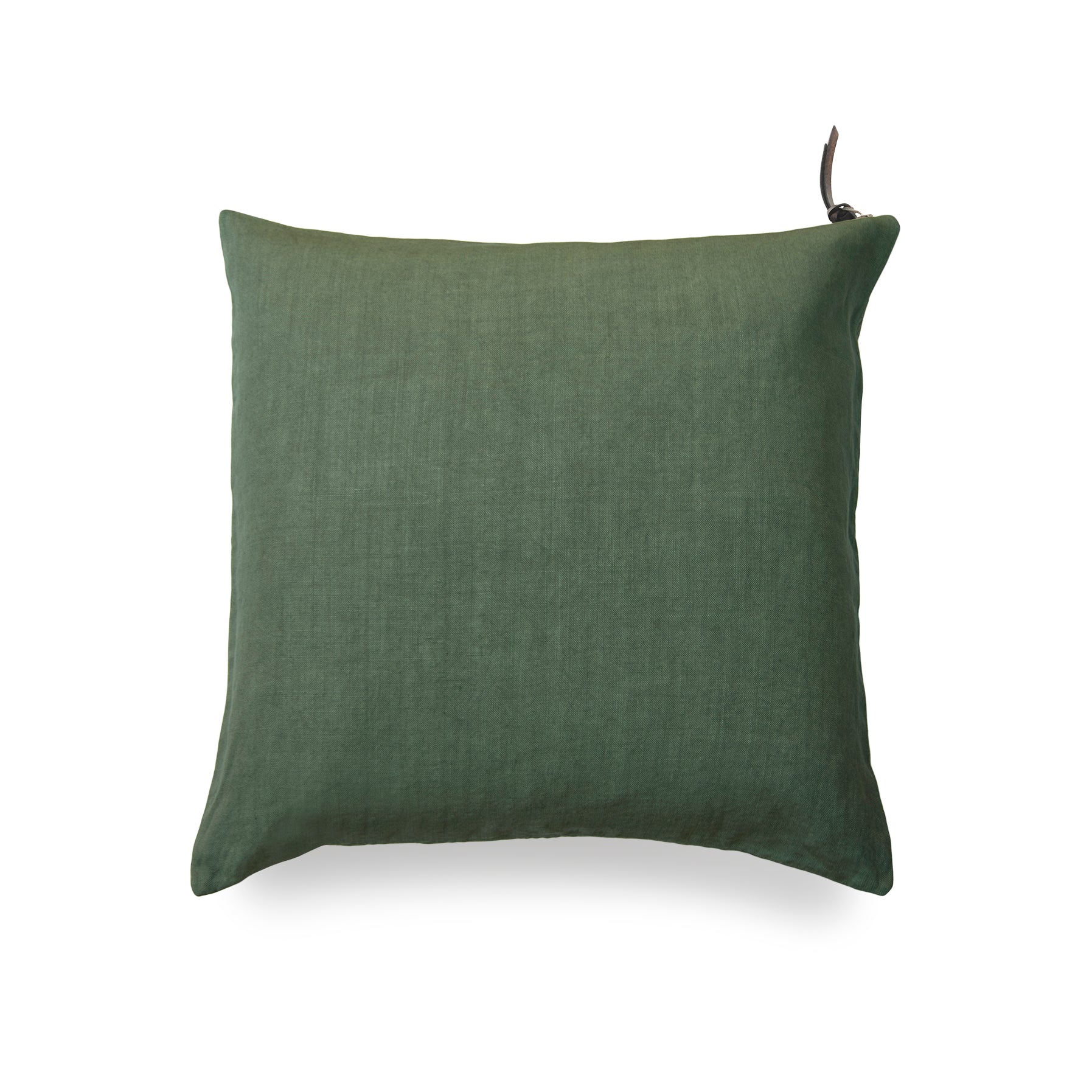 Funda de Cojín · Puro Lino Lavado · Verde Safari