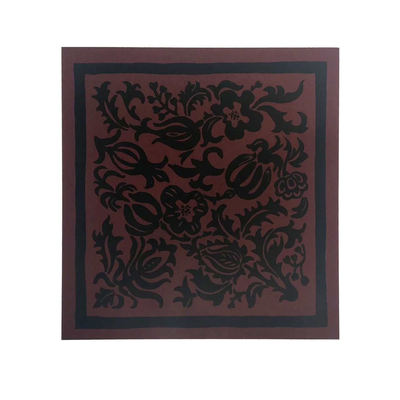 Bajoplato Cuadrado · Calafia · Marrón Oscuro