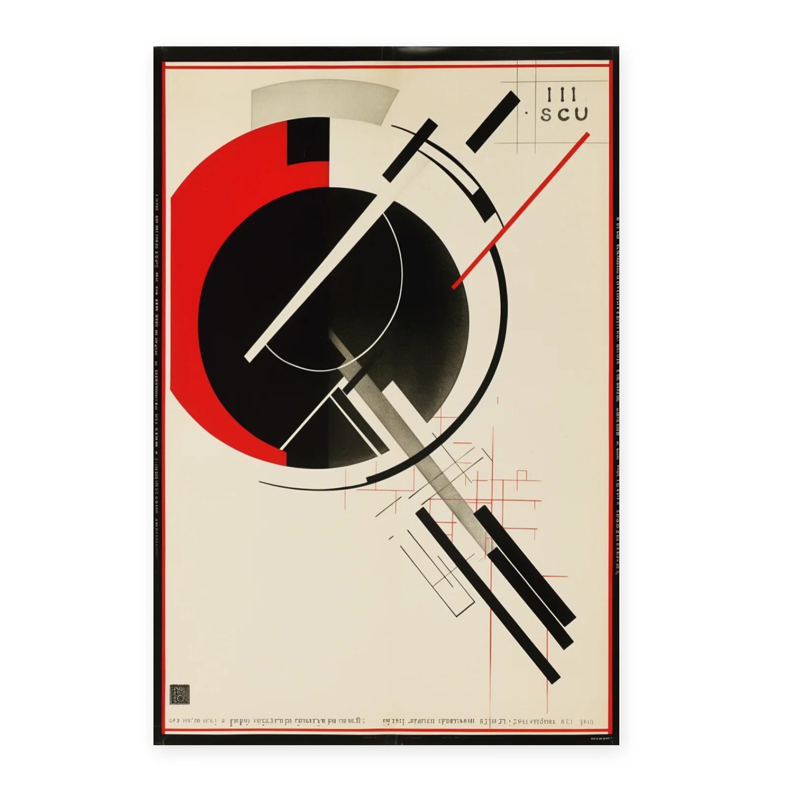 Cartel BAUHAUS por Laszlo Moholy-Nagy, - Imagen 4